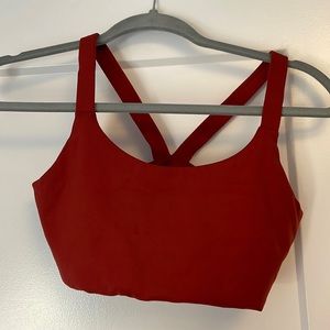 Girlfriend Collective Plum Lou V-Back Bra